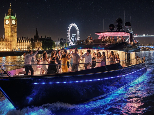 Inside London Boat Party - River Fun